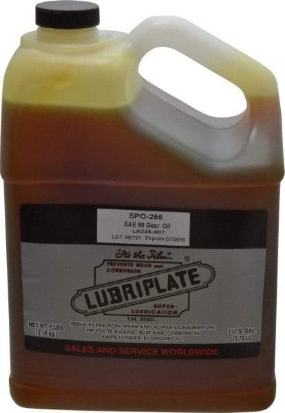 Lubriplate - 1 Gal Bottle, Mineral Gear Oil - 1044 SUS Viscosity at 100°F, 95 SUS Viscosity at 210°F, ISO 220 - Industrial Tool & Supply