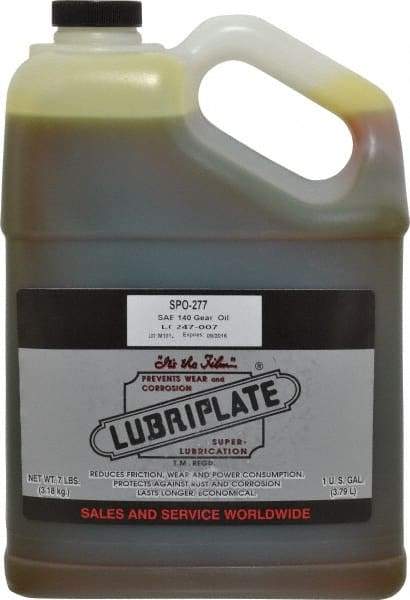 Lubriplate - 1 Gal Bottle, Mineral Gear Oil - 148 SUS Viscosity at 210°F, 2260 SUS Viscosity at 100°F, ISO 460 - Industrial Tool & Supply