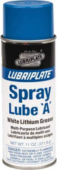 Lubriplate - 12 oz Aerosol Lithium General Purpose Grease - White, 150°F Max Temp, NLGIG 1, - Industrial Tool & Supply