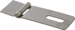 Made in USA - 1-1/2" Long x 4.54" Wide, Hasp - Stainless Steel - Industrial Tool & Supply