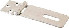 Value Collection - 1-1/2" Long x 4.54" Wide, Hasp - Stainless Steel - Industrial Tool & Supply