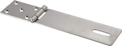 Made in USA - 1.88" Long x 8-3/4" Wide, Hasp - Stainless Steel - Industrial Tool & Supply