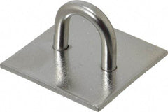 Value Collection - 0.813" High x 1.5" Wide x 1.5" Long Hasp Staple - 302/304 Stainless Steel, 0.075" Thick - Industrial Tool & Supply