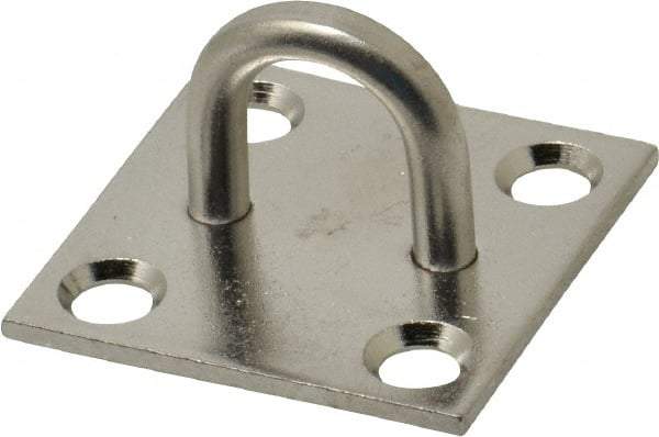 Value Collection - 0.813" High x 1.5" Wide x 1.5" Long Hasp Staple - 302/304 Stainless Steel, 0.075" Thick - Industrial Tool & Supply