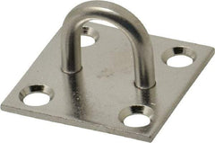 Value Collection - 0.813" High x 1.5" Wide x 1.5" Long Hasp Staple - 302/304 Stainless Steel, 0.075" Thick - Industrial Tool & Supply