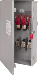 Eaton Cutler-Hammer - 200 Amp, 250 VDC, 480-600 VAC, 3 Pole Fused Safety Switch - NEMA 3R, 3 Phase, 50 hp at 480/600 VAC (Single Phase), 125 hp at 480 VAC, 150 hp at 600 VAC (Triple Phase), 3PST Contact Form - Industrial Tool & Supply