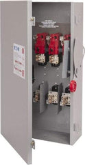 Eaton Cutler-Hammer - 200 Amp, 250 VDC, 480-600 VAC, 3 Pole Fused Safety Switch - NEMA 1, 1 Phase, 50 hp at 480/600 VAC (Single Phase), 125 hp at 480 VAC, 150 hp at 600 VAC (Triple Phase), 3PST Contact Form - Industrial Tool & Supply