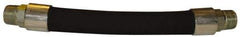 Made in USA - 2" ID x 2-13/16" OD, 5,000 psi Work Pressure Hydraulic Hose - 12" Long, 10-1/2" Long Coil, 25" Radius, Nitrile Rubber, -40°C to 121°C - Industrial Tool & Supply