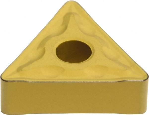 Sumitomo - TNMG434 EMU Grade AC700G Carbide Turning Insert - TiC Finish, 60° Triangle, 1/2" Inscr Circle, 3/16" Thick, 1/16" Corner Radius - Industrial Tool & Supply