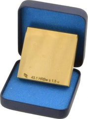 Made in USA - Rockwell B Scale, Hardness Calibration Test Block - B40 Hardness, Low Hardness Range Description, 2 Piece - Industrial Tool & Supply
