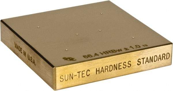 Made in USA - Rockwell A Scale, Hardness Calibration Test Block - A60 Hardness, Low Hardness Range Description, 2 Piece - Industrial Tool & Supply