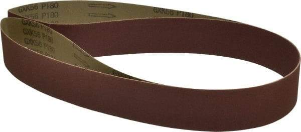 Tru-Maxx - 2" Wide x 72" OAL, 180 Grit, Aluminum Oxide Abrasive Belt - Aluminum Oxide, Very Fine, Coated, X Weighted Cloth Backing - Industrial Tool & Supply