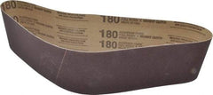 Tru-Maxx - 4" Wide x 36" OAL, 180 Grit, Aluminum Oxide Abrasive Belt - Aluminum Oxide, Very Fine, Coated, X Weighted Cloth Backing - Industrial Tool & Supply