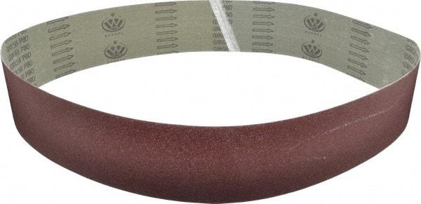 Tru-Maxx - 4" Wide x 60" OAL, 80 Grit, Aluminum Oxide Abrasive Belt - Aluminum Oxide, Medium, Coated - Industrial Tool & Supply