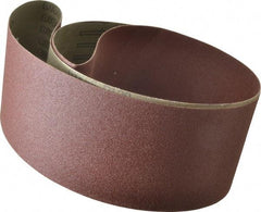 Tru-Maxx - 4" Wide x 60" OAL, 120 Grit, Aluminum Oxide Abrasive Belt - Aluminum Oxide, Fine, Coated, X Weighted Cloth Backing - Industrial Tool & Supply