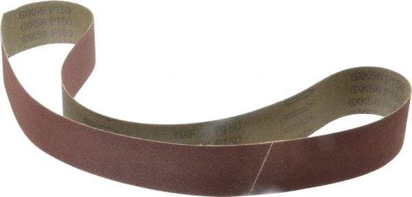Tru-Maxx - 2" Wide x 48" OAL, 150 Grit, Aluminum Oxide Abrasive Belt - Aluminum Oxide, Very Fine, Coated, X Weighted Cloth Backing - Industrial Tool & Supply