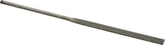 Value Collection - 5-1/2" OAL Fine Equalling Needle Diamond File - 13/64" Wide x 3/64" Thick, 2-3/4 LOC - Industrial Tool & Supply