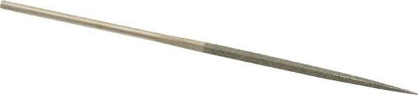 Value Collection - 5-1/2" OAL Fine Square Needle Diamond File - 3/32" Wide x 3/32" Thick, 2-3/4 LOC - Industrial Tool & Supply