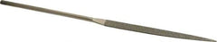 Value Collection - 5-1/2" OAL Fine Knife Needle Diamond File - 3/16" Wide x 1/16" Thick, 2-3/4 LOC - Industrial Tool & Supply