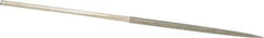 Value Collection - 5-1/2" OAL Medium Square Needle Diamond File - 3/32" Wide x 3/32" Thick, 2-3/4 LOC - Industrial Tool & Supply