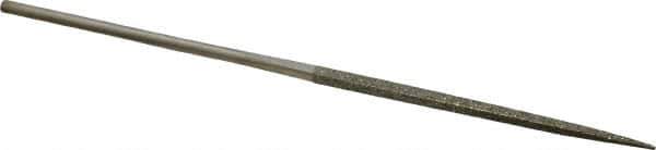 Value Collection - 5-1/2" OAL Coarse Square Needle Diamond File - 3/32" Wide x 3/32" Thick, 2-3/4 LOC - Industrial Tool & Supply