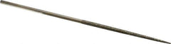 Value Collection - 5-1/2" OAL Coarse Round Needle Diamond File - 7/64" Wide x 1/8" Thick, 2-3/4 LOC - Industrial Tool & Supply