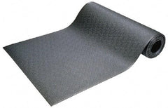 Wearwell - 60' Long x 3' Wide, Dry Environment, Anti-Fatigue Matting - Black, Vinyl with Vinyl Sponge Base, Rounded on 4 Sides - Industrial Tool & Supply