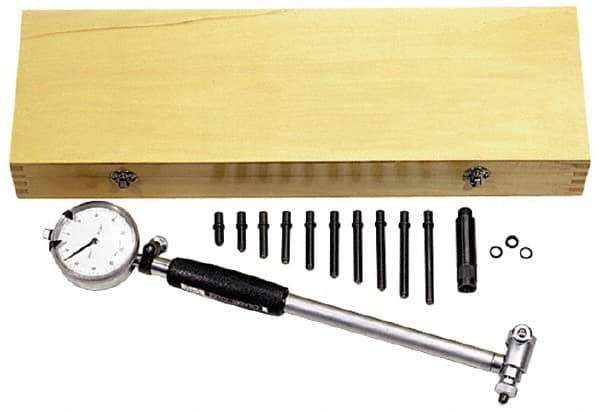 Value Collection - 6 Anvil, 10 to 16" Dial Bore Gage - 0.0005" Graduation, 16" Gage Depth - Industrial Tool & Supply