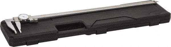 Value Collection - 0", 0.5" (Inside Range)" to 24" Range, 0.001" Graduation, 0.1" per Revolution, Dial Caliper - White Face, 4" Jaw Length - Industrial Tool & Supply