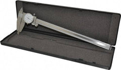 Value Collection - 0" to 12" Range, 0.001" Graduation, 0.1" per Revolution, Dial Caliper - White Face, 3" Jaw Length - Industrial Tool & Supply