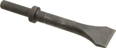 Made in USA - 2" Head Width, 9" OAL, Scaling Chisel - Round Drive, Round Shank, Alloy Steel - Industrial Tool & Supply