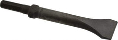 Made in USA - 2" Head Width, 9" OAL, 1/2" Shank Diam, Scaling Chisel - Hex Drive, Hex Shank, Alloy Steel - Industrial Tool & Supply