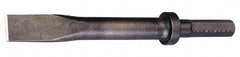 Made in USA - 1" Head Width, 9" OAL, 1/2" Shank Diam, Flat Chisel - Hex Drive, Hex Shank, Alloy Steel - Industrial Tool & Supply