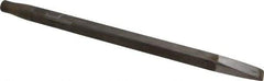 Made in USA - 15/16" Head Width, 18" OAL, Rivet Cutter Chisel - Round Drive, Round Shank, Alloy Steel - Industrial Tool & Supply