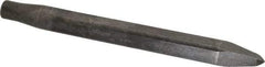Made in USA - 12" OAL, Rivet Cutter Chisel - Round Drive, Round Shank, Alloy Steel - Industrial Tool & Supply