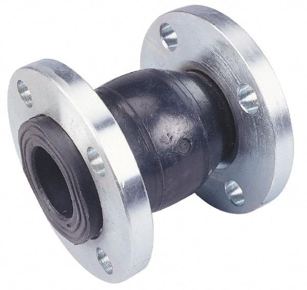 Unisource Mfg. - 8" Pipe, Neoprene Single Arch Pipe Expansion Joint - 6" Long, 1/2" Extension, 3/4" Compression, 225 Max psi, Flanged - Industrial Tool & Supply