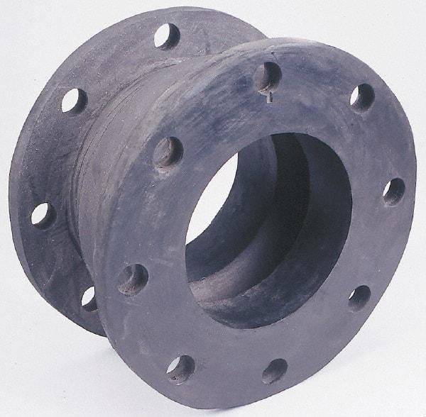 Unisource Mfg. - 8" Pipe, Chlorobutyl Wide Arch Pipe Expansion Joint - 6" Long, 3/4" Extension, 1-3/4" Compression, 225 Max psi, Flanged - Industrial Tool & Supply