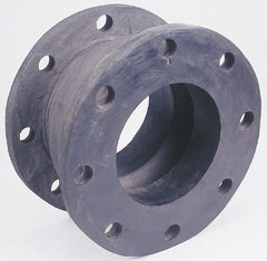 Unisource Mfg. - 4" Pipe, Chlorobutyl Wide Arch Pipe Expansion Joint - 6" Long, 3/4" Extension, 1-3/4" Compression, 225 Max psi, Flanged - Industrial Tool & Supply