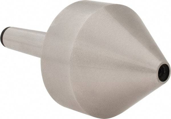 Interstate - MT5 Taper Shank, 5.79" Head Diam Live Center - 4.09" Head Length, 1.38" Point Diam, 2.9" Point Len, 1763.7 Lb Max Workpc, 9.58" OAL, Bull Nose Point - Industrial Tool & Supply