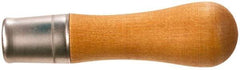 Nicholson - 4-1/8 Inch Long x 1-1/16 Inch Diameter File Handle - For Use with 4 and 6 Inch Files - Industrial Tool & Supply