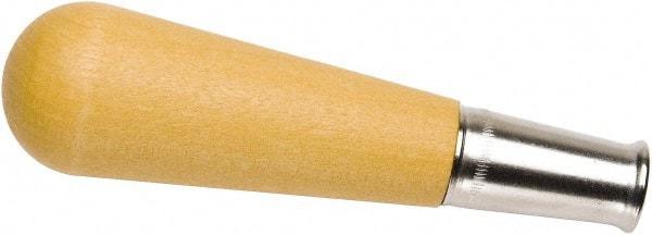 Nicholson - 4-1/2" Long x 1-3/16" Diam File Handle - For Use with 6, 8 & 10" Files - Industrial Tool & Supply