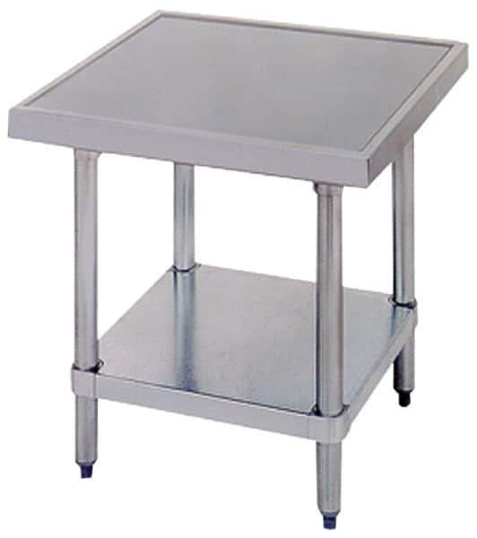 Eagle MHC - 24 Wide x 24" Deep x 24" High, Stainless Steel Machine Work Table - Flat Top, Adjustable Height Legs - Industrial Tool & Supply