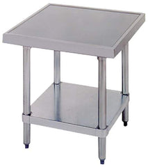 Eagle MHC - 24 Wide x 24" Deep x 24" High, Stainless Steel Machine Work Table - Flat Top, Adjustable Height Legs - Industrial Tool & Supply