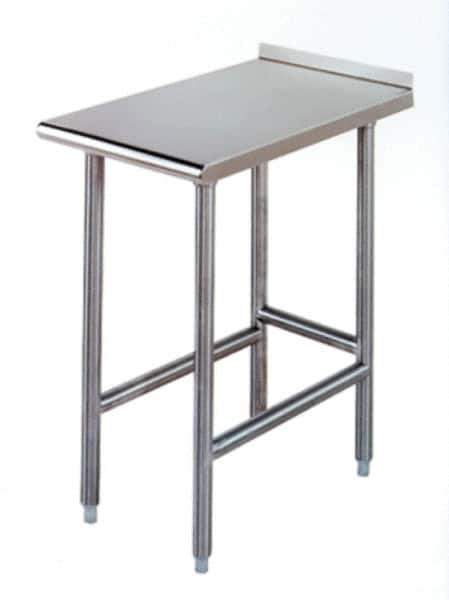 Eagle MHC - 18 Wide x 30" Deep x 35-1/2" High, Stainless Steel Filler Table - Rolled Edge, Adjustable Height Legs - Industrial Tool & Supply