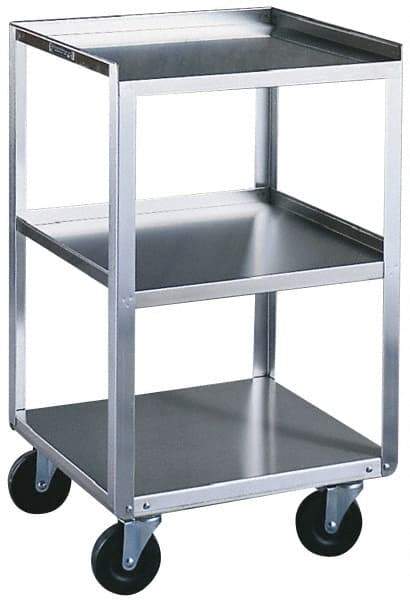 Made in USA - 17-1/8 Inches Wide x 33 Inches High x 18-3/4 Inches Deep Portable Mobile Equipment Stand - 500 Lbs. Load Capacity, 10-3/4 Inch Shelf Clearance - Industrial Tool & Supply