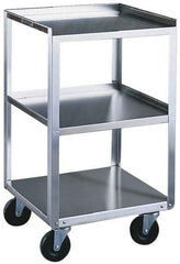 Made in USA - 17-1/8 Inches Wide x 33 Inches High x 18-3/4 Inches Deep Portable Mobile Equipment Stand - 500 Lbs. Load Capacity, 10-3/4 Inch Shelf Clearance - Industrial Tool & Supply