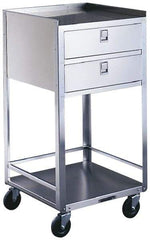 Made in USA - 16-3/4 Inches Wide x 32-1/8 Inches High x 18-3/4 Inches Deep Portable Mobile Equipment Stand - 300 Lbs. Load Capacity, 8-1/8 Inch Shelf Clearance - Industrial Tool & Supply