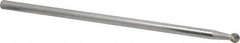 Atrax - 1/4" Cut Diam, 1/4" Shank Diam, Ball Head Single Cut Burr - Carbide, Radius End, 7/32" LOC, 6-7/32" OAL - Industrial Tool & Supply