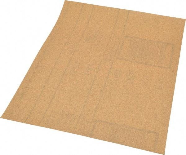 3M - 120 Grit, Garnet Sanding Sheet - 11" Long x 9" Wide, Fine Grade, A Weighted Paper Backing - Industrial Tool & Supply