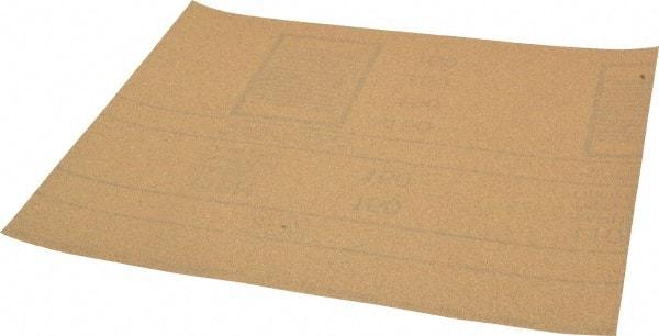 3M - 150 Grit, Garnet Sanding Sheet - 11" Long x 9" Wide, Very Fine Grade, A Weighted Paper Backing - Industrial Tool & Supply